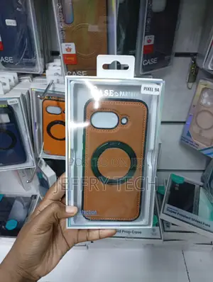 Google Pixel 9a Brown Case With Magnetic Ring Kickstand