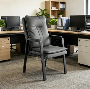 Office Chair : Executive Office Leather Reception Waiting Chair
