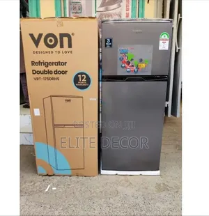 Von VRT-175drhs 175l Double Door Fridge – Direct Cool Silver | Energy