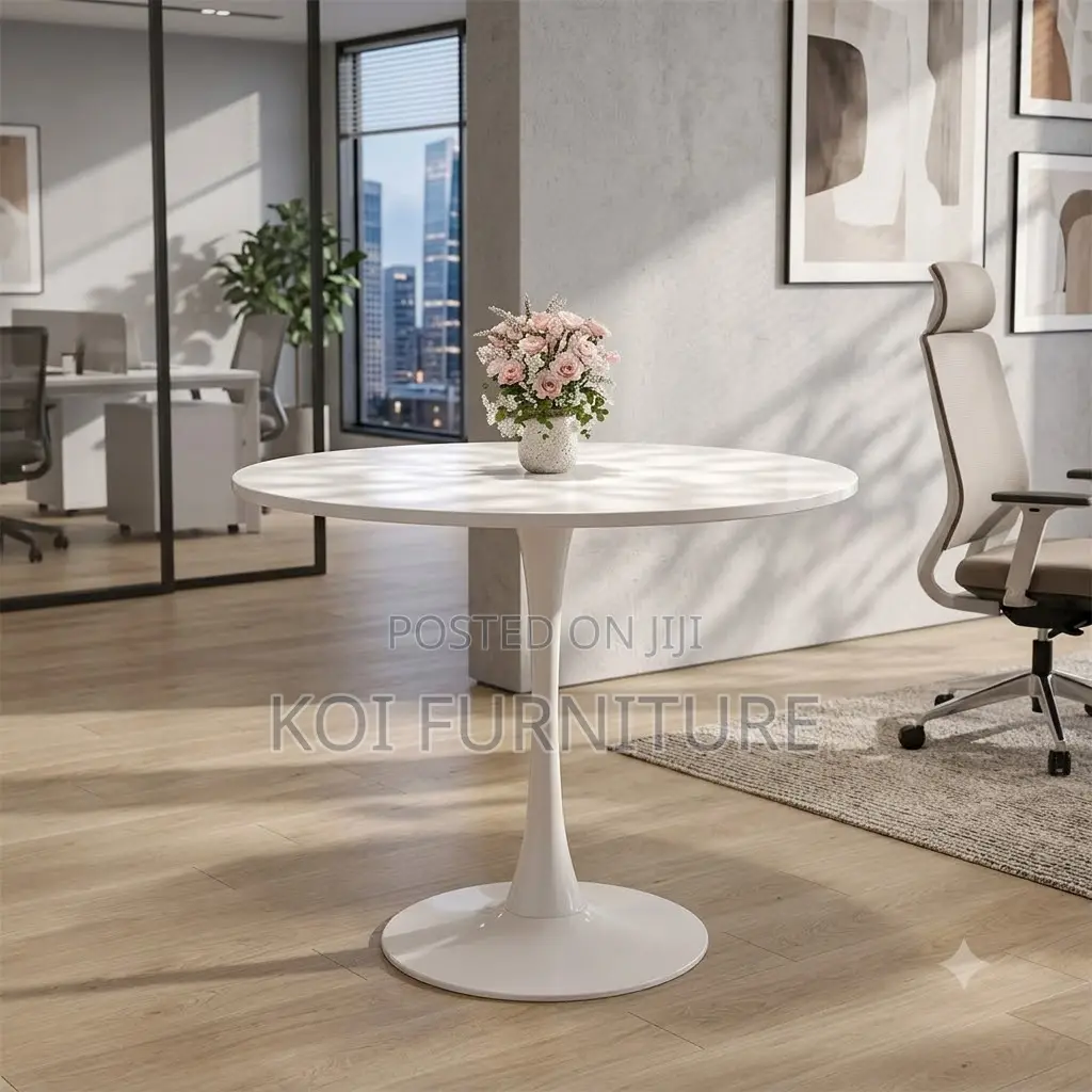 Coffee Table; Round Edge Marble Coffee Table