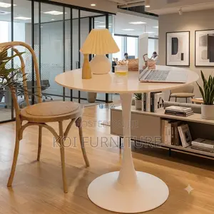 Coffee Table; Round Edge Marble Coffee Table