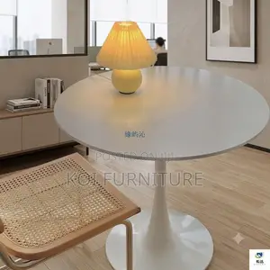 Coffee Table; Round Edge Marble Coffee Table