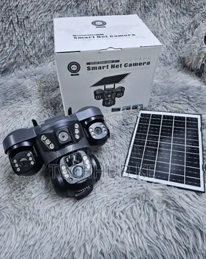 Wireless Solar Camera Three-Lens 360 PTZ Wifi Night-Vison Weatherproof