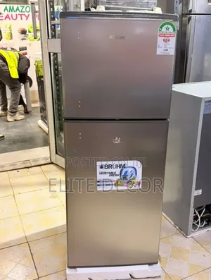 Bruhm 120l Double Door Refrigerator – BRD-140 Inox Direct Cool