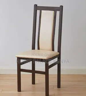 Home Chair: Mahogany Padded Leather Chair