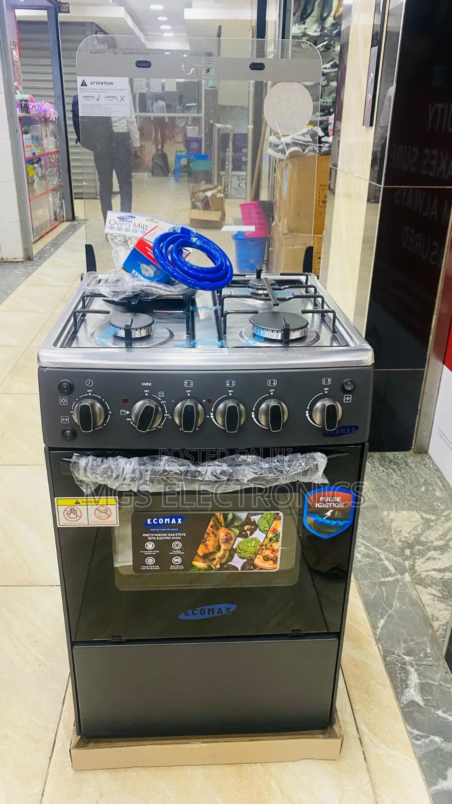 Ecomax 50*55 3+1 Standing Cooker (Grey)