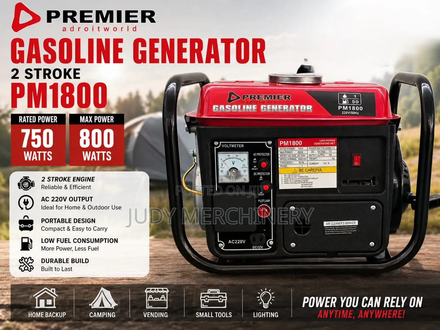 Premier 2 Stroke Gasoline Generator