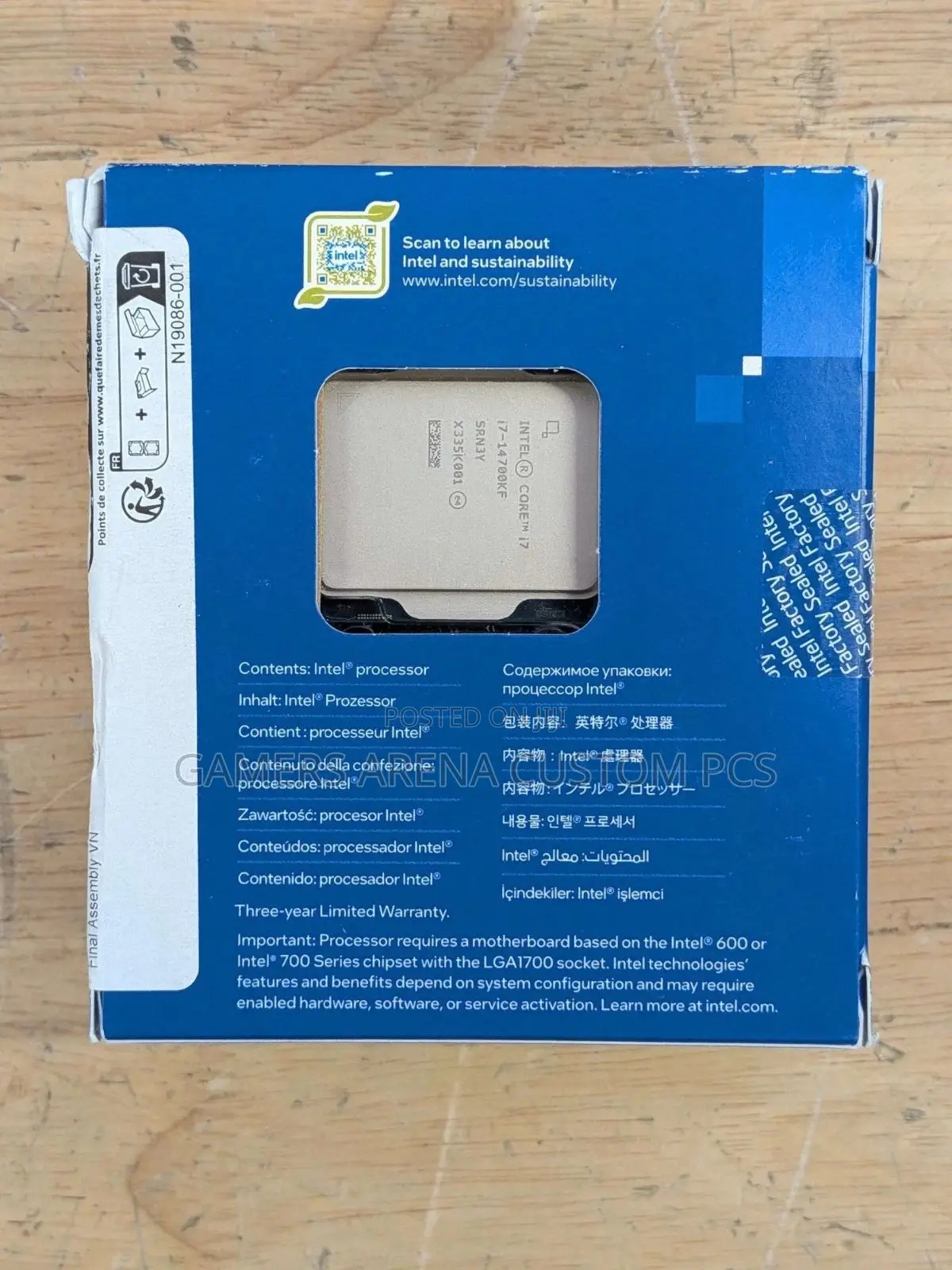 Intel Core I7 14700kf 20 Core Cpu Lga1700 Raptor Lake Processor
