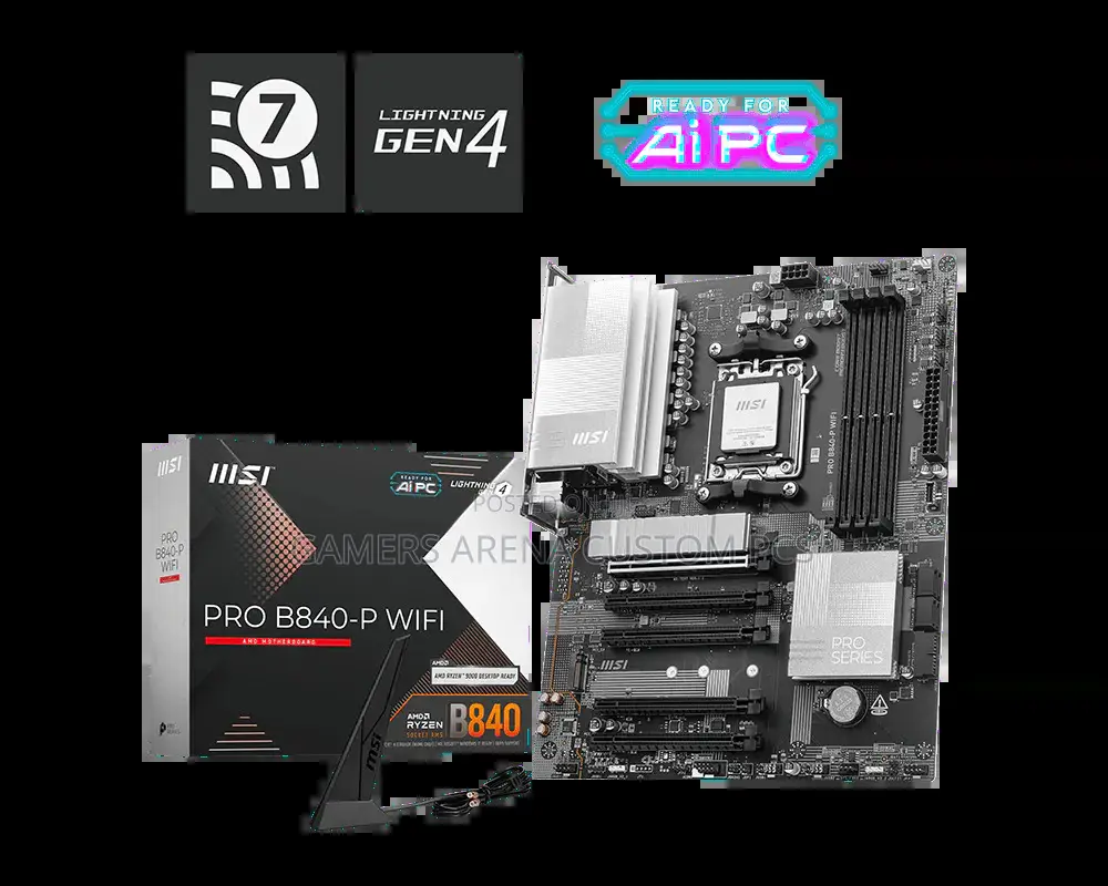 Msi B840-P Pro Wifi Amd Am5 Atx Motherboard