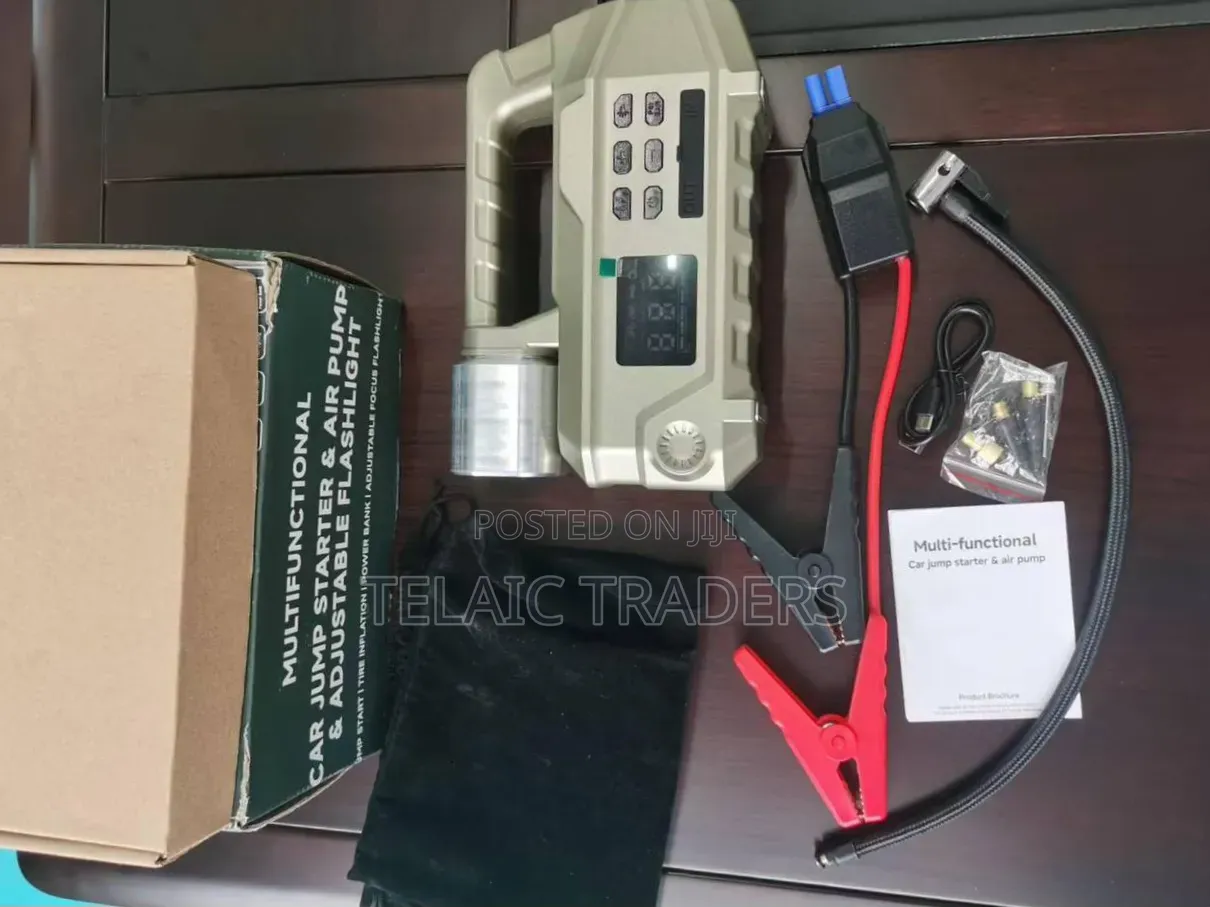 High Power Digital Jump Starter Digital Compressor and Adjustable