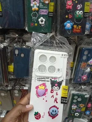 White Infinix Note 40 Fashion Phone Case Playful 3d Cartoon Charms