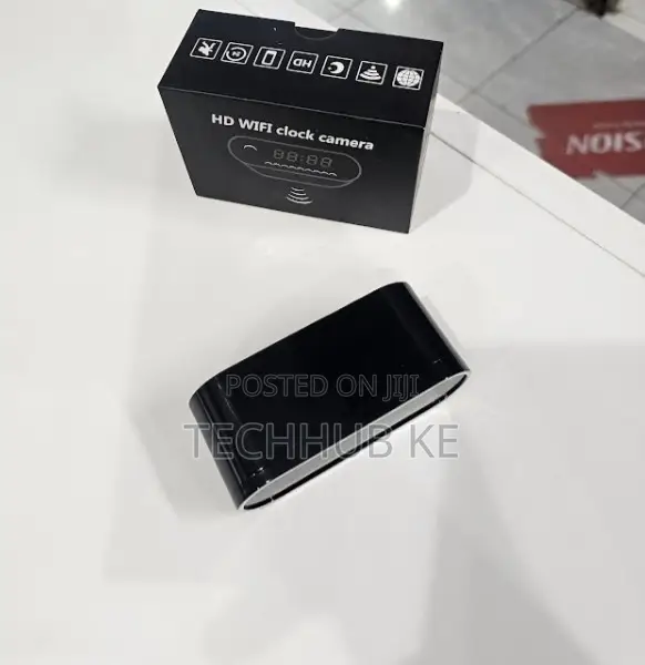 Wireless Table Clock Ir Night Vision Mini App Remote 1080p Wifi Camera
