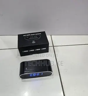 Wireless Wifi Mini Camera Digital Table Clock With Full Hd 1080p
