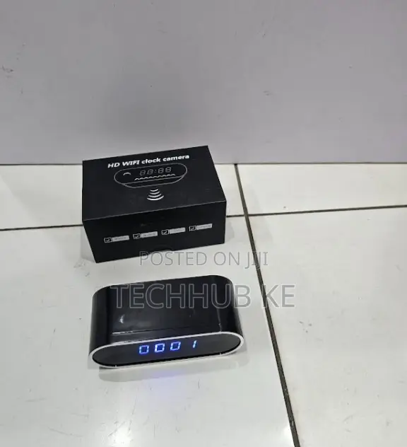 Wireless Wifi Mini Camera Digital Table Clock With Full Hd 1080p