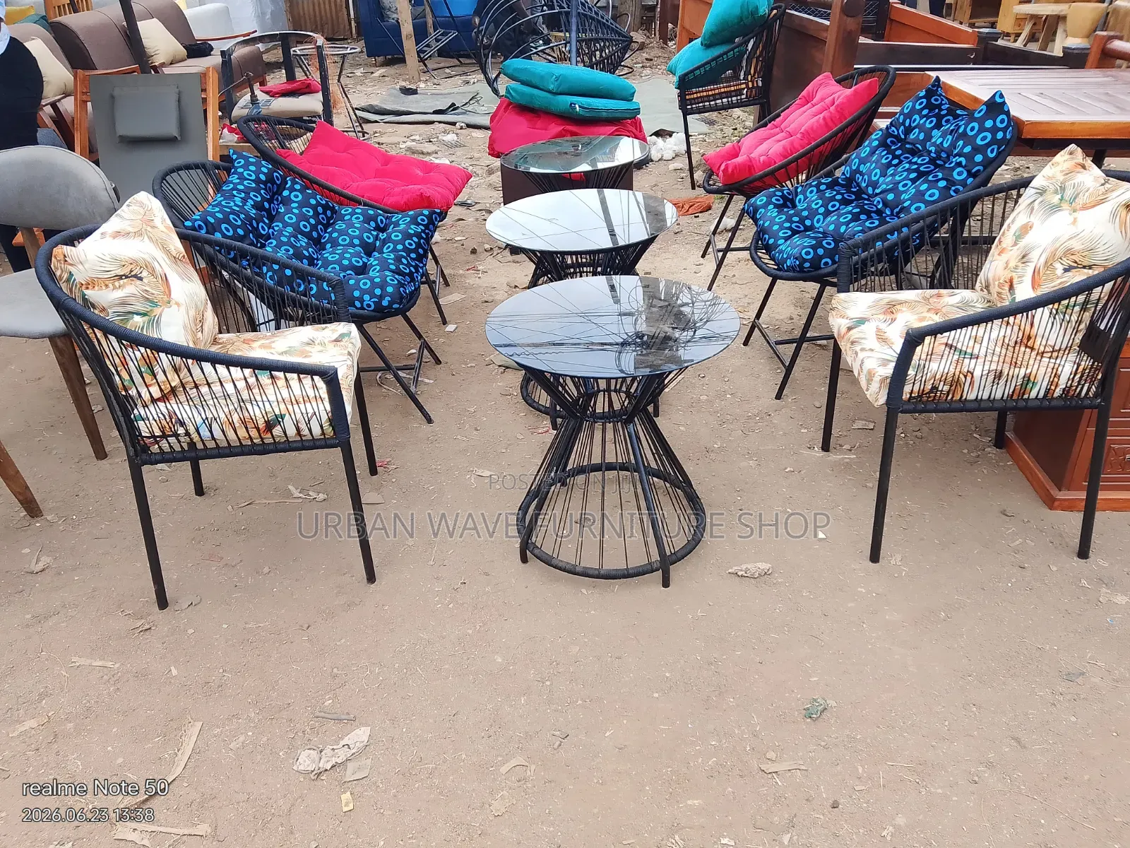 2 Seater Glass  Balcony Set (2 Chairs and Table)