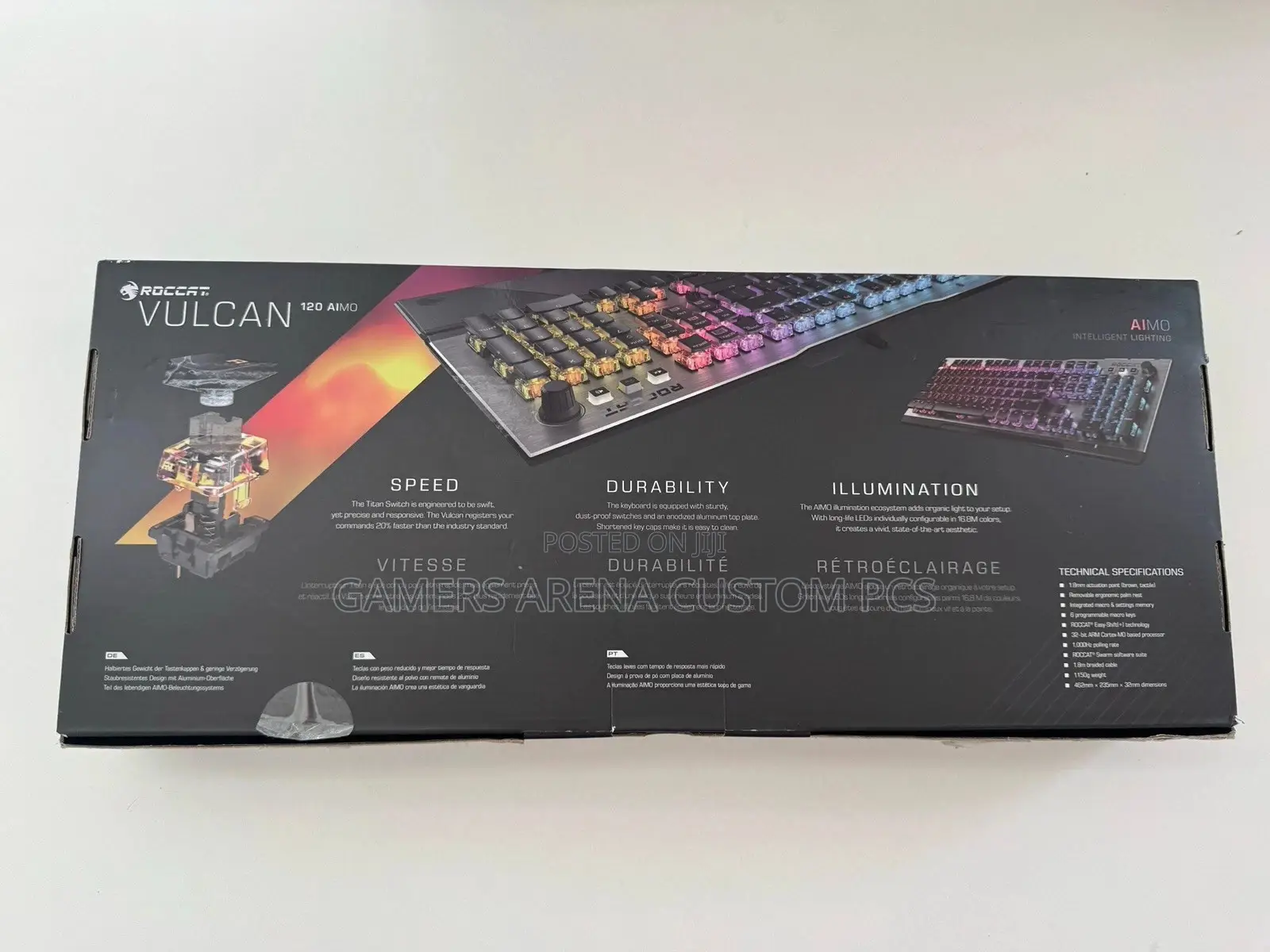 Roccat Vulcan 121 - Mechanical RGB Gaming Keyboard