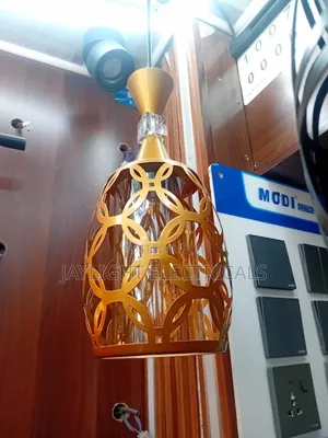 Luxury Bedroom Brass Pendant Lights Glass Suspended Semi Flush Mount