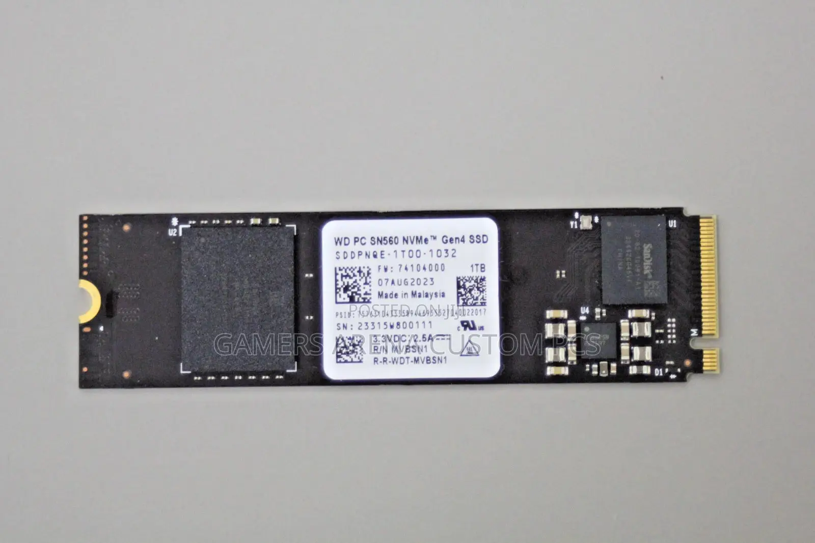 Western Digital Sn560 Nvme 1tb Gen4 X4 Internal M.2 2280 SSD