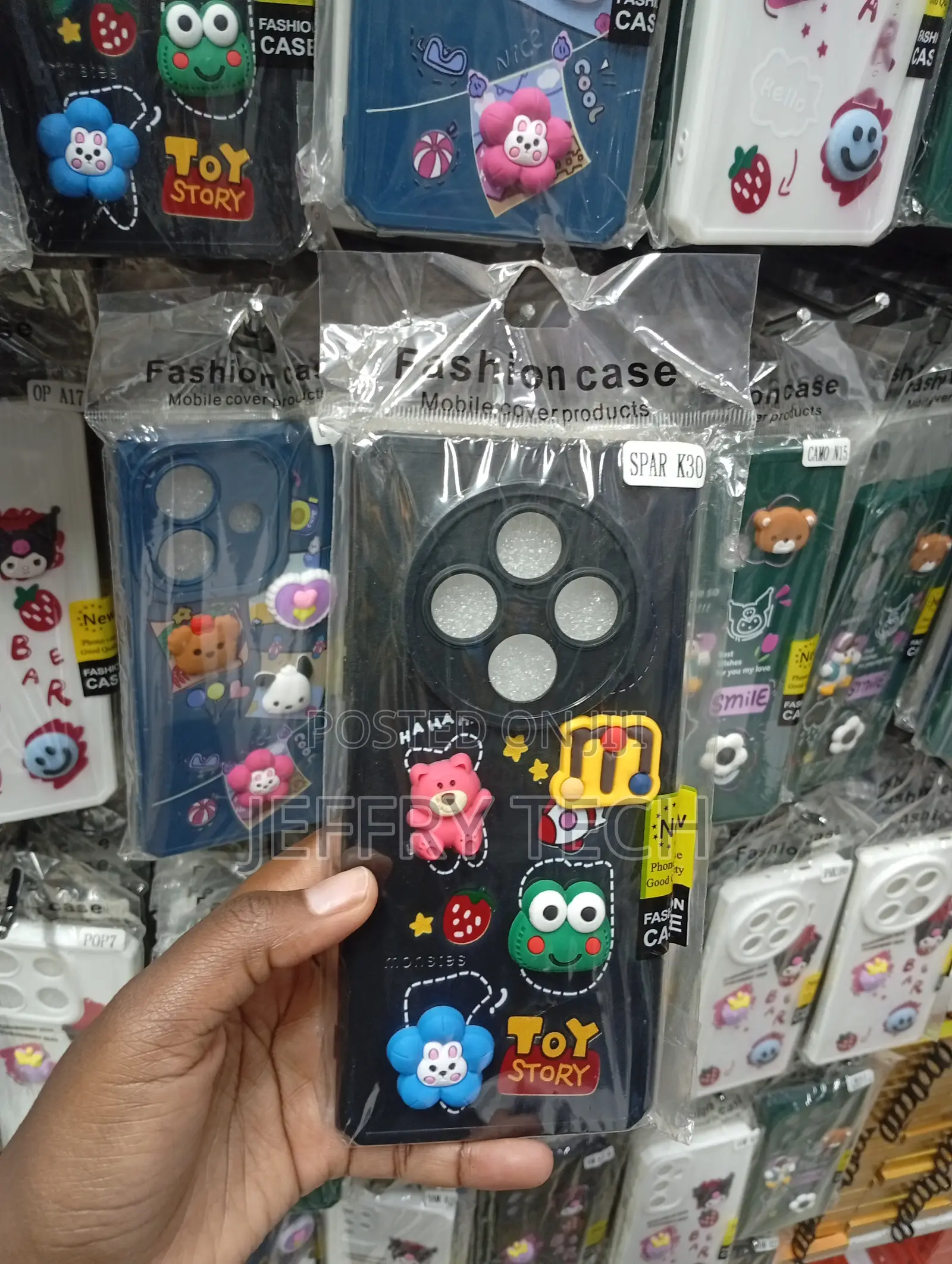 Black Silicone Mobile Phone Case Customized for the Tecno Spark 30,