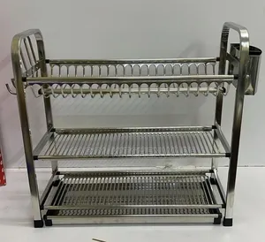 3 Tier Stainless Steel Dish Rack / 3 Tier Aluminum Dish Drainer