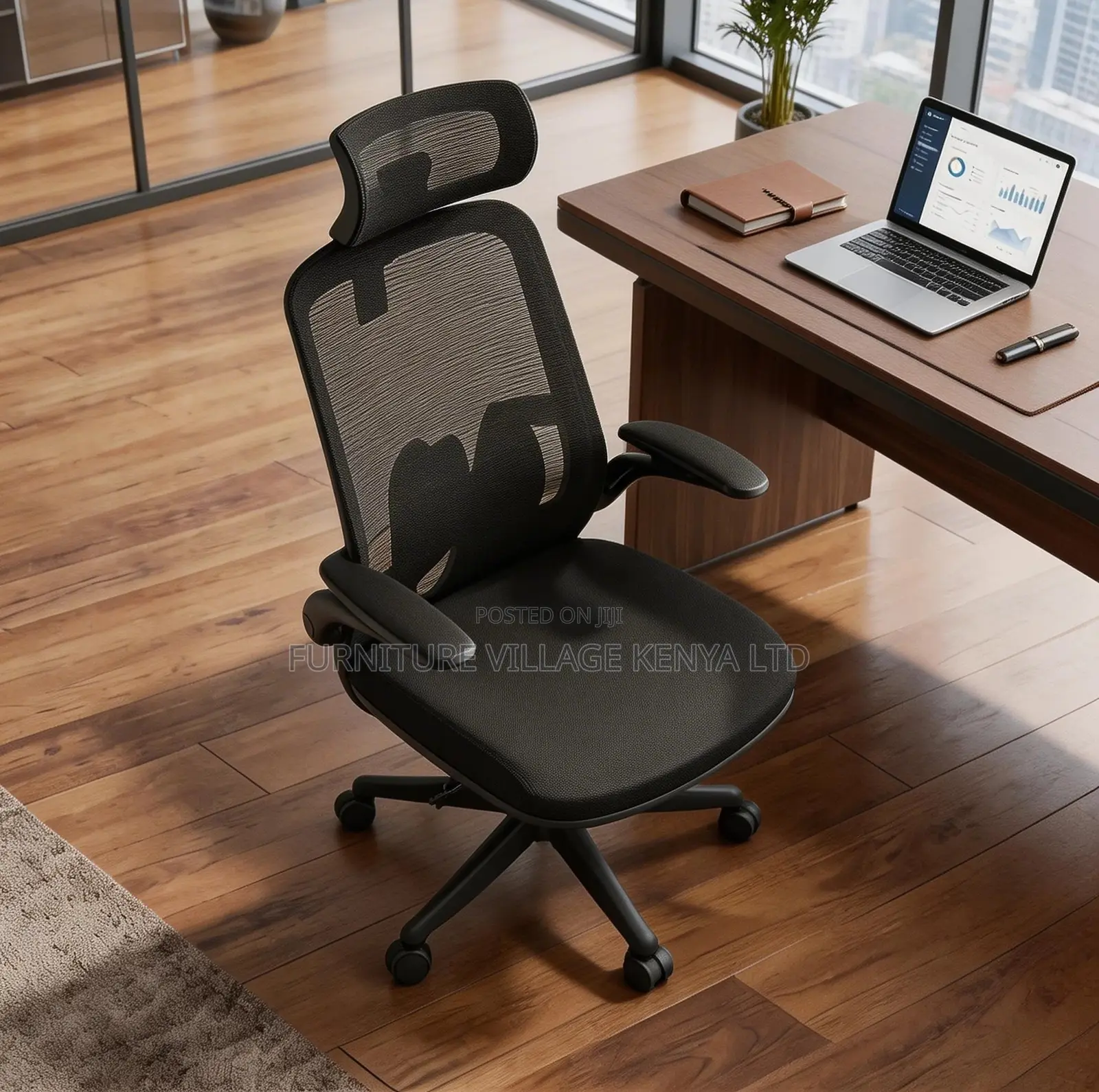 Black Mesh High Back Office Chair