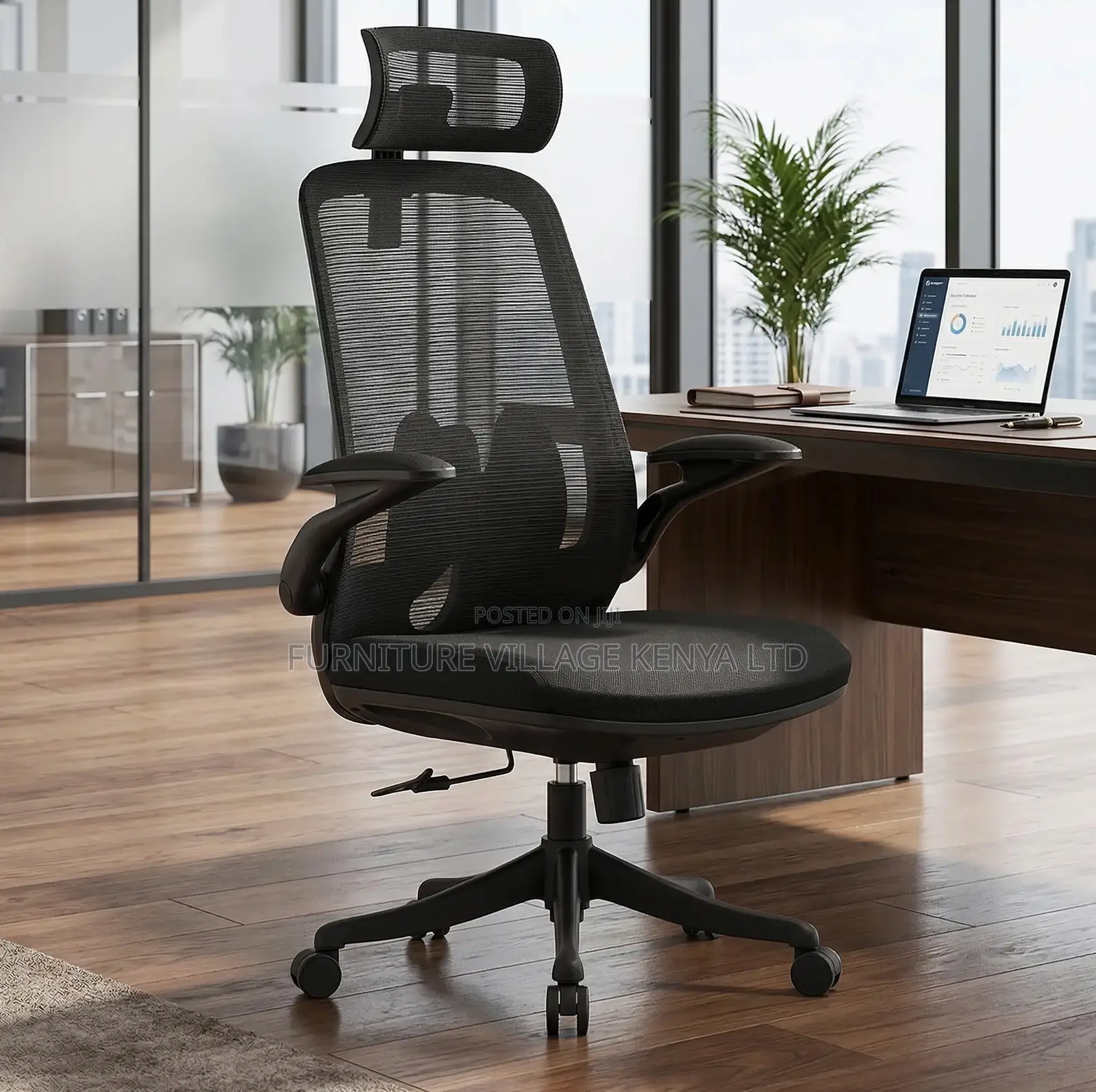 Black Mesh High Back Office Chair