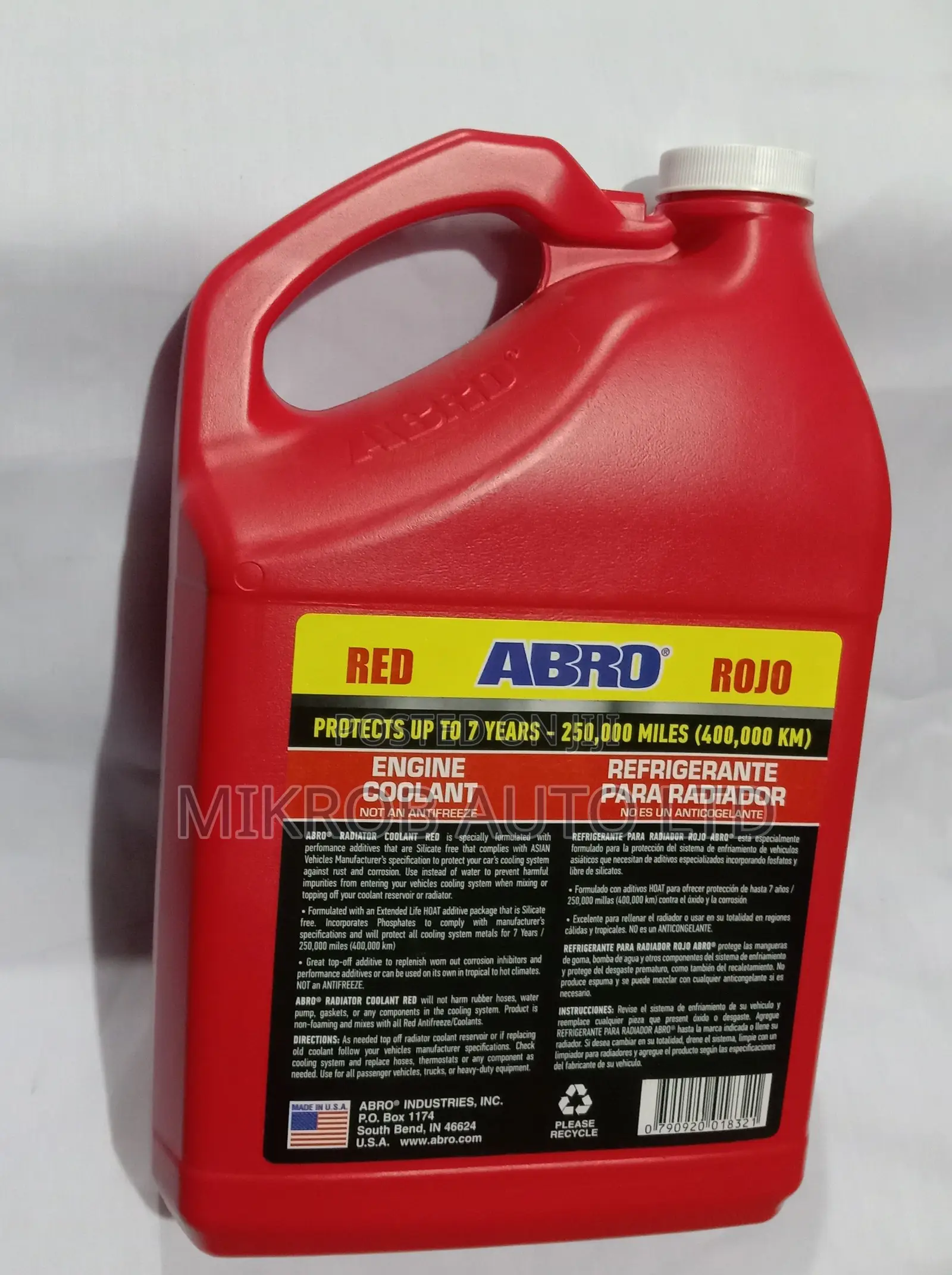 Radiator Coolant Abro 4l Red