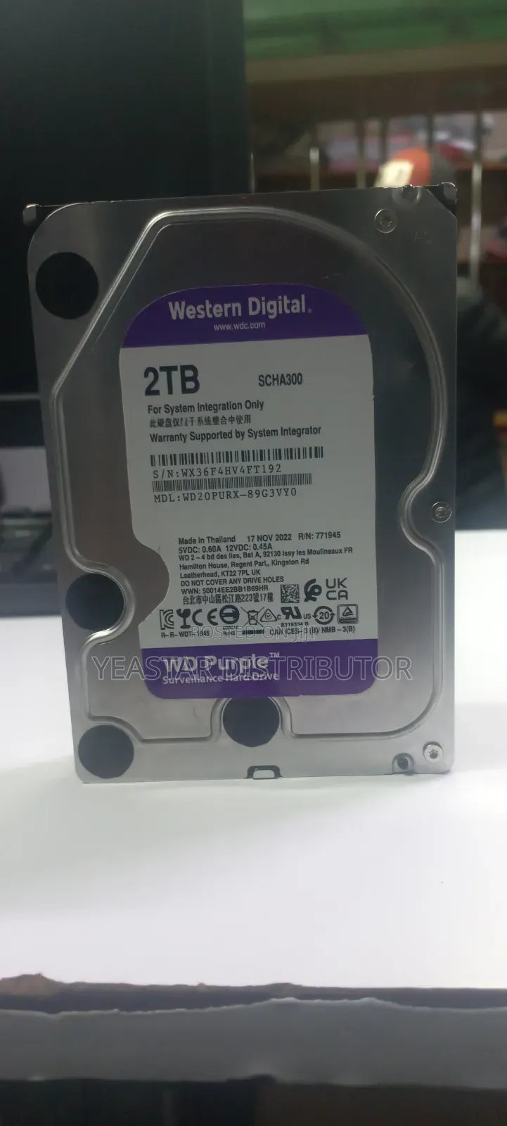 Western Digital Surveillance Hard Disk 2 Tb