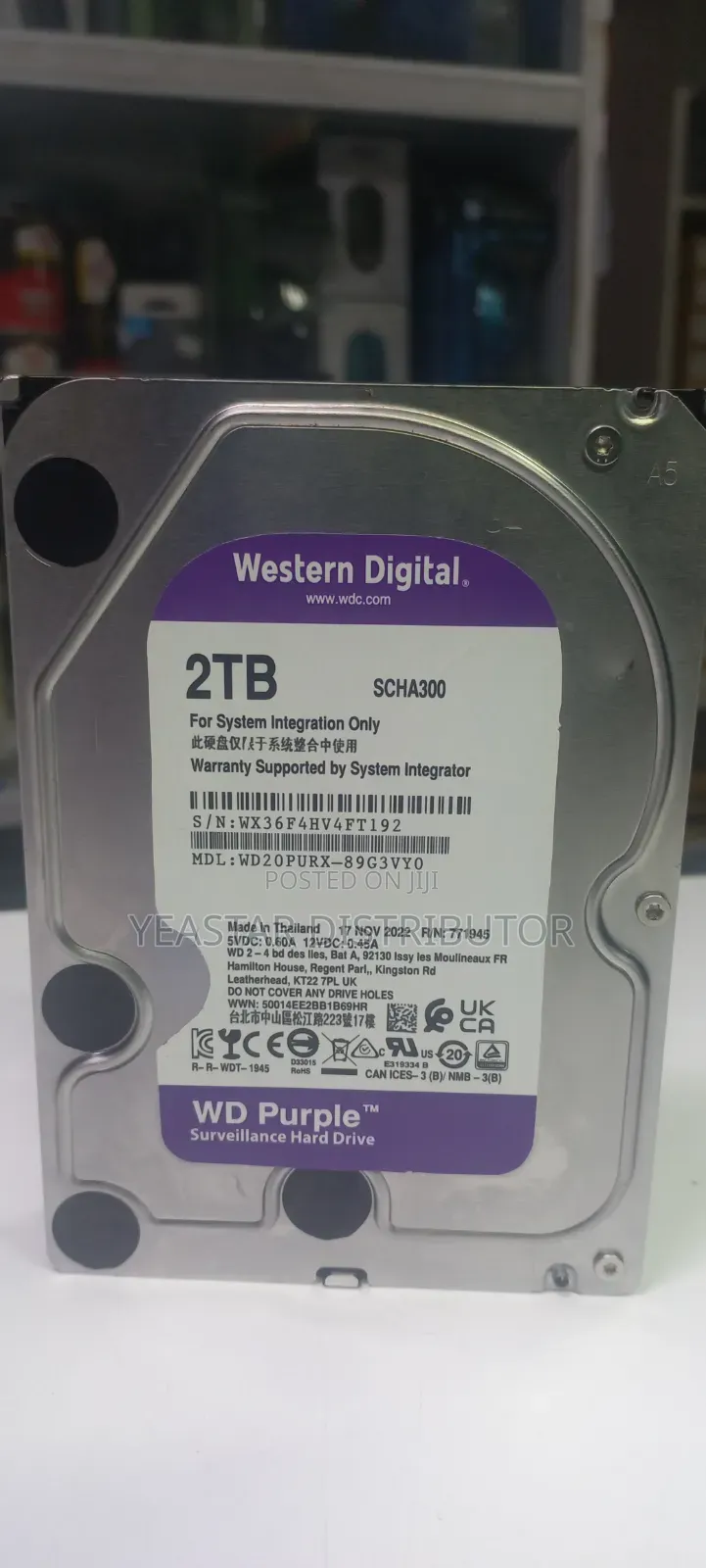 Western Digital Surveillance Hard Disk 2 Tb
