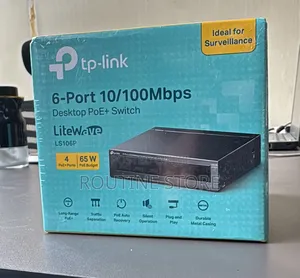 Tplink Desktop Poe Switch 100mbps Ls106p