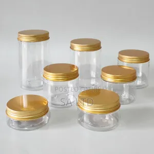 250g Clear Pet Jar Aluminum Lid (71mm)