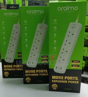 Oraimo Powerhub 2 3250w Extension Socket, 4 Ways, Usb Ports