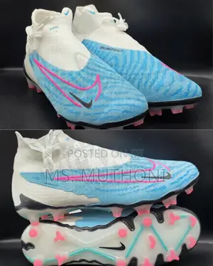 Nike Phantom Gx Elite Df Fg Soccer Cleats, in a Blue and White 40-45