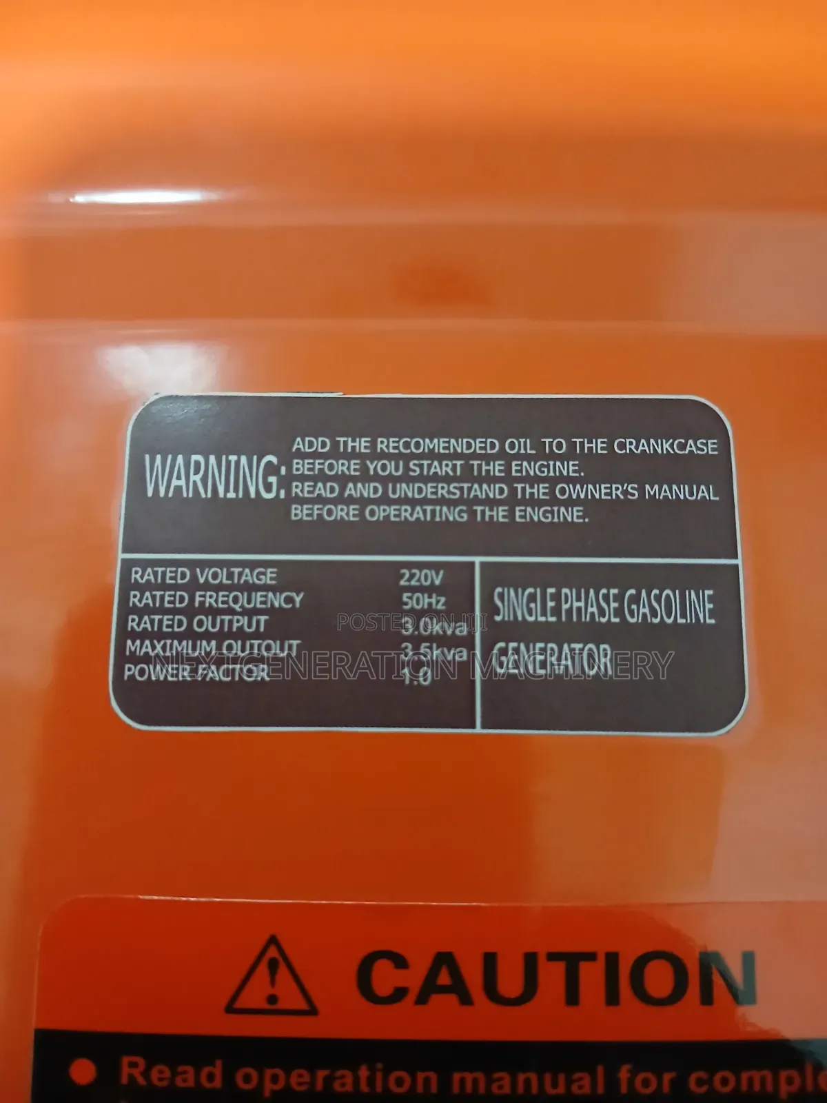 Cigma 3kw Generator