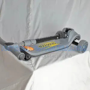Grey Children's Scooter With Adjustable Handlebar
