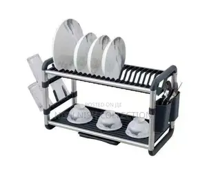 2 Tier Dish Drying Rack for Kitchen Counter