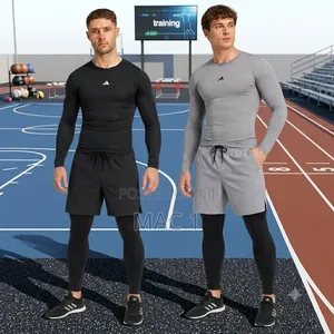 Adidas Men’S Pro Compression Shirt 2-in-1 Shorts Training Combo