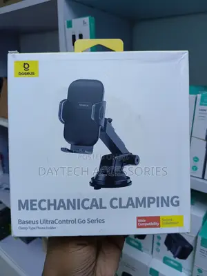 Baseus Ultracontrol Go Clamp-Type Car Phone Holder - Black
