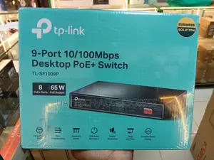 Tp-Link Tl-Sf1009p 9-Port 10/100mbps With 8-Port Poe Desktop Switch