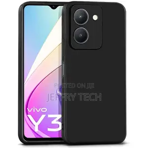 High-Quality Silicone Cover/Pouch for Vivo Y36, Black