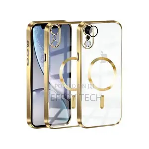 High-Quality Magsafe Anti-Collision Transparent iPhone X Case - Pink