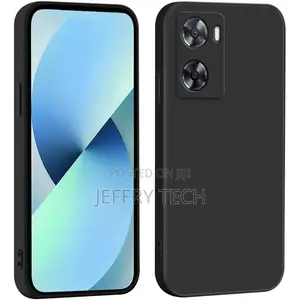 Silicone Case for Oppo A57 4g/A57s/A77 4g: Black