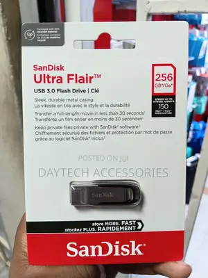 Sandisk Ultra Flair Usb 3.0 Flash Drive 256gb Compact Plug-and-Play.