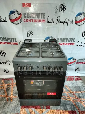 BJS 60x60 Cooker 3 Gas + 1 Electric Rapid Hot Plate Turbo-Fan Oven