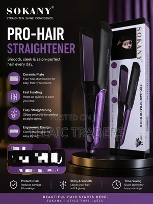 Flat Iron Sokany Hair Straightener