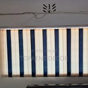 White 2,Ratio Blue 1, Vertical Office Window Blinds