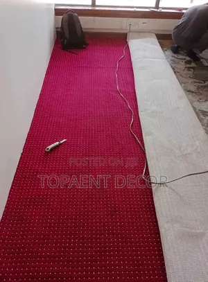 5mm Dotted Red Maasai Mara Wall to Wall Carpets