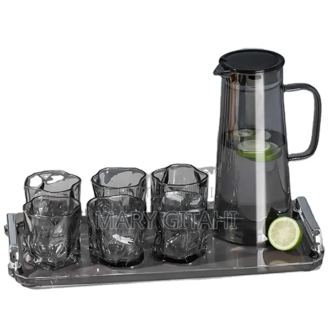 Smoked Borosilicate Water Set