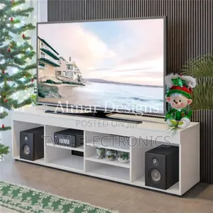 Pretoria Wooden Modern Tv Stand 5ft (White)