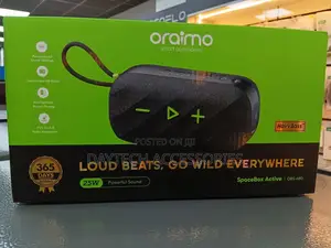This Is an Oraimo Spacebox Active (Obs-680) Wireless Bluetoothspeaker.